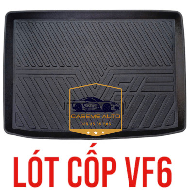 [VINFAST VF6] Lót Cốp Nhựa Xe VINFAST VF6, Bản Xăng, Khay Lót Cốp Nhựa Chống Nước, Nhựa Dẻo TPO Bền Bỉ - Hàng Nhập Khẩu