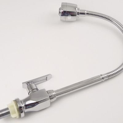 Vòi rửa chén lạnh cần lò xo Đồng mạ Chrome Eurolife EL-RC01 (Trắng bạc)