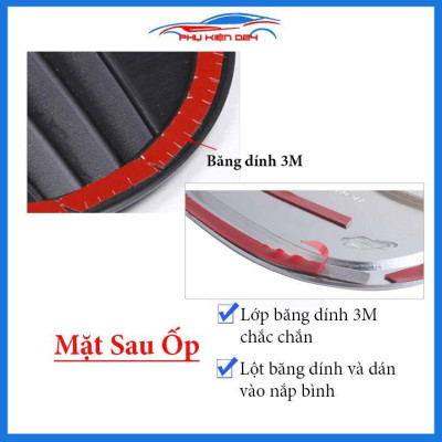 Ốp nắp bình xăng Mazda 3 2020 vân cacbon chống trầy trang trí ô tô