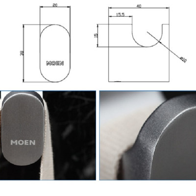 Móc treo áo đơn Moen