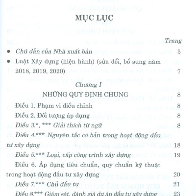 Luật Xây Dựng (Hiện Hành) (Sửa đổi, bổ sung năm 2018, 2019, 2020) - Tái bản 2023