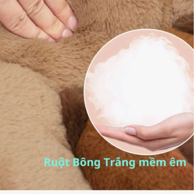 Tựa Đầu Tựa Lưng Ghế Oto Hình Capybara Hottrend, Tựa Ghế Trang Trí Cute Mặt Capybara Nghộ Nghĩnh - Hàng Chính Hãng MINIIN