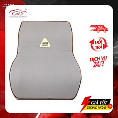 Tựa Lưng Ô Tô Cao Su Non Vải Nỉ CHELAIYA MS004 Màu Xám