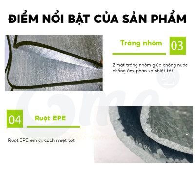 Thảm ngủ trưa văn phòng, tấm lót, chiếu ngủ trưa văn phòng đa năng EMA