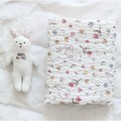 Chăn đắp cho bé Rototo bebe nhập khẩu Hàn Quốc chất liệu Ripple (Polyester) thoáng mát