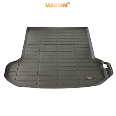 Thảm lót cốp sd xe ô tô Kia Sportage Hybrid nhãn hiệu Macsim chất liệu TPV cao cấp màu đen