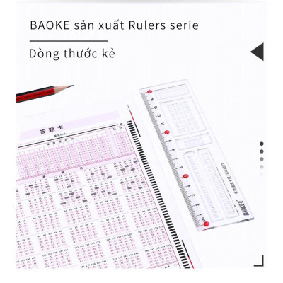 3 Cái Thước Kẻ Thi Kiểm tra RU2072/BAOKE 15 CM