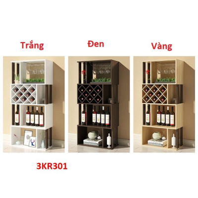 Kệ rượu , kệ trang trí bằng gỗ công nghiệp 3KR301