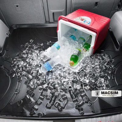 Thảm lót cốp ô tô Porsche Taycan 2019+tới nay nhựa TPU Nhãn hiệu Macsim