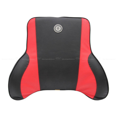 Tựa Lưng Ô Tô Cao Su Non Bọc Da CIND G003 Màu Đen Đỏ