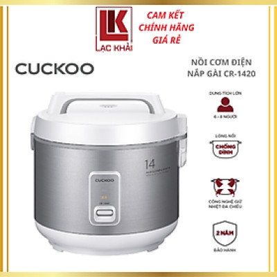 Nồi cơm điện nắp gài 2.5L / 3L Cuckoo CR-1420 / CR-1720 - Hàng chính hãng - Chất lượng Hàn Quốc - Bảo hành 24 tháng