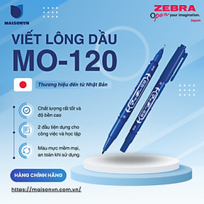 Viết lông dầu MO-120 Zebra Nhật Bản - [Chính hãng]
