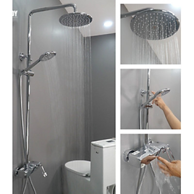 Sen cây nóng lạnh đồng mạ crom niken Juno sofa Teady SCCT-1001 3 chế độ 