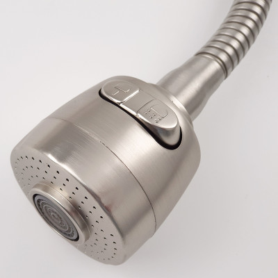 Vòi rửa chén lạnh âm tường Inox SUS 304, cần lò xo Eurolife EL-RC10 (Trắng vàng)