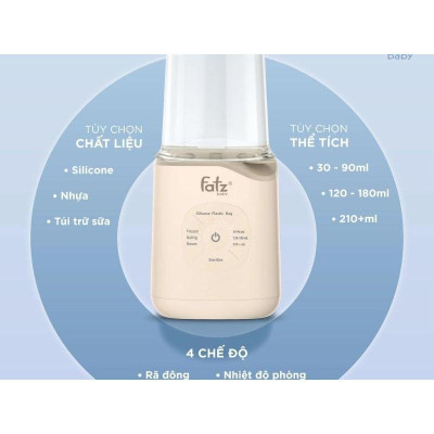 Máy hâm sữa và tiệt trùng điện tử Fatzbaby Mono 11 - FB3009TN Hàng Chính Hãng