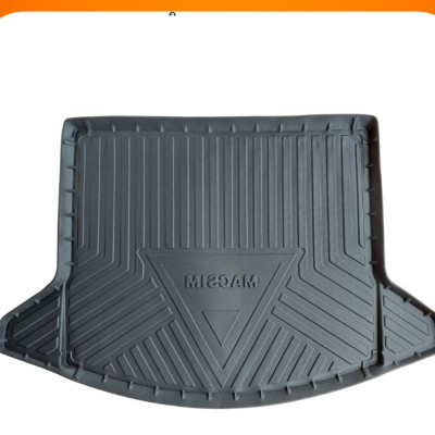 Thảm lót cốp xe ô tô New MAZDA CX8 (qd) nhãn hiệu Macsim chất liệu TPV cao cấp màu đen,