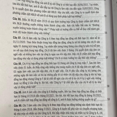 500 Câu hỏi và tình huống giải quyết các vướng mắc tranh chấp lao động