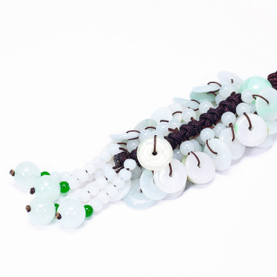 Treo xe ô tô đồng tiền cẩm thạch mệnh hỏa, mộc - Ngọc Qúy Gemstones