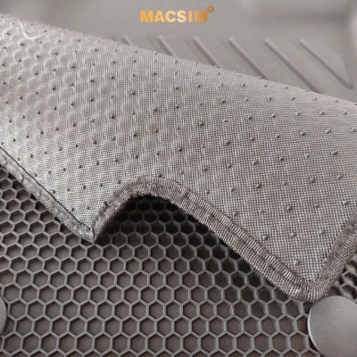 Thảm ô tô sd3 2 lớp dạng lưới lục giác MG G50 2025+(đen)  bề mặt cao su siêu sạch -thương hiệu Macsim