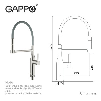 Vòi bếp nóng lạnh cao cấp GAPPO G4398-55 Chính hãng 