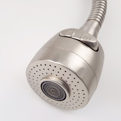 Vòi rửa chén lạnh âm tường Inox SUS 304, cần lò xo Eurolife EL-RC10 (Trắng vàng)