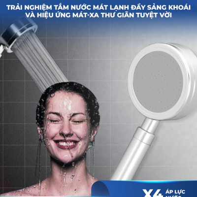 Combo vòi sen tăng áp LUVA VS4 kèm dây sen LUVA dài 1.5m