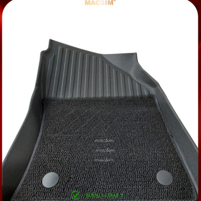 Thảm lót sàn ô tô 2 lớp cao cấp dành cho xe Toyota Corolla Altis 2022-2024+ (sd) nhãn hiệu Macsim chất liệu TPE màu đen