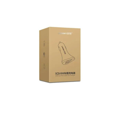 Ugreen UG40284CD124TK 29W màu Đen Bộ sạc ô tô 3 cổng USB - HÀNG CHÍNH HÃNG