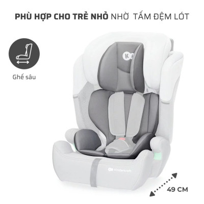 Ghế ngồi ô tô Kinderkraft Comfort up isize cho bé từ 15 tháng đến 12 tuổi - Hàng chính hãng