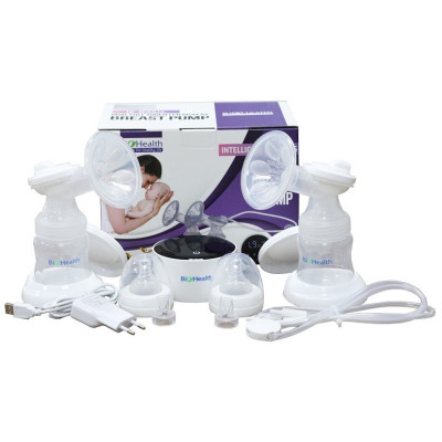 Máy hút sữa điện đôi Biohealth IE - Sử dụng pin sạc, có chế độ massage và 3 chế độ hút