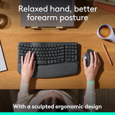 Chuột bi xoay không dây ERGO M575s Silent - Hàng Chính Hãng