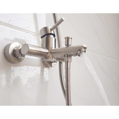 Bộ vòi sen nóng lạnh Inox SUS 304 Eurolife EL-1201 (Trắng vàng)