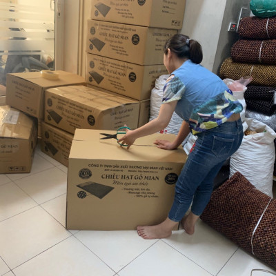 Chiếu Hạt Gỗ Trắc Mộc - Kích thước 1,8mx2m hạt 1.2cm ( video,hình thật )