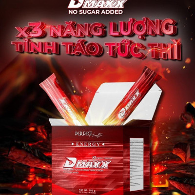 DMAXX thức uống bổ sung vitamin năng lượng không đường DAMODE 13 gói dùng thử màu đỏ