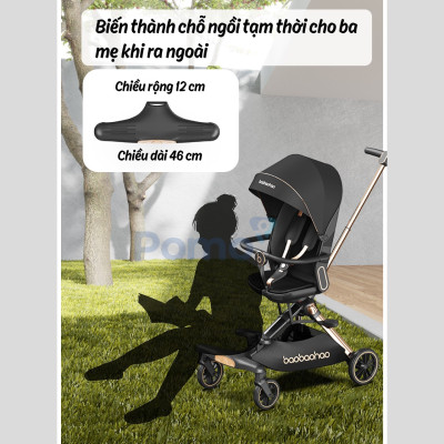 Xe đẩy Baobaohao V16 cho bé - Mẫu xe trendy nhất mùa hè năm 2024