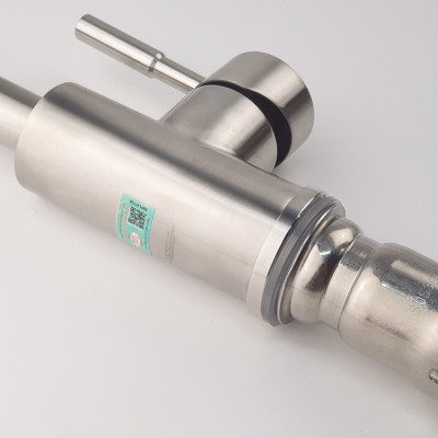 Vòi rửa chén nóng lạnh Inox SUS 304 nguyên khối Eurolife EL-KM09 (Trắng vàng)