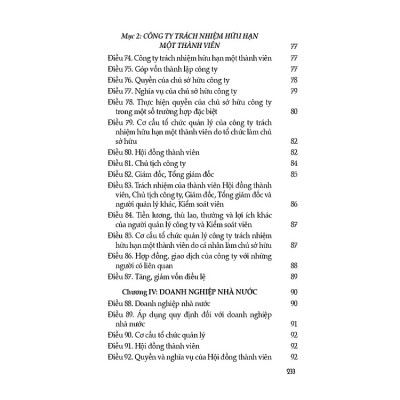 Luật Doanh Nghiệp (Hiện Hành) (Sửa Đổi, Bổ Sung Năm 2022)