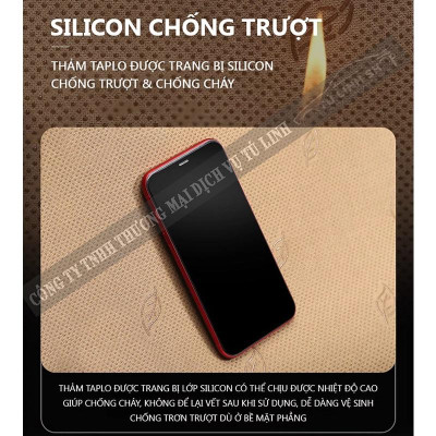 Thảm taplo xe KIA SONET lông Cừu 3 lớp, có chống trượt