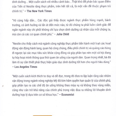 Marion Nestle - Định chế ẩm thực và dinh dưỡng - Sự thật về "lành mạnh"