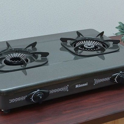 Bếp Ga Dương Đôi Rinnai RV-615Slim(G) - Xám- Hàng Chính hãng