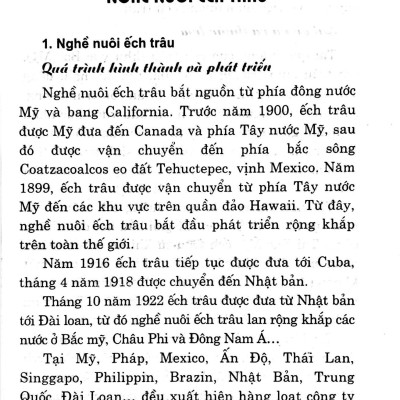 Bạn Của Nhà Nông - Kỹ Thuật Nuôi Và Chăm Sóc Ếch Trâu (Ếch Công Nghiệp)