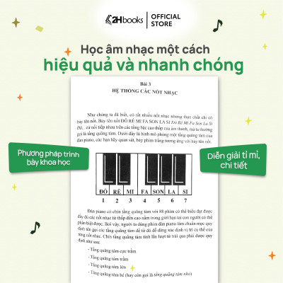 Sách Tự Học Nhạc Lý Cơ Bản, Dành cho người mới bắt đầu, tái bản 2024, 2HBooks