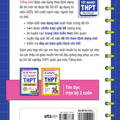 Bộ Đề Thi Thử Tốt Nghiệp THPT Môn Tiếng Anh 2025 - Bản Quyền