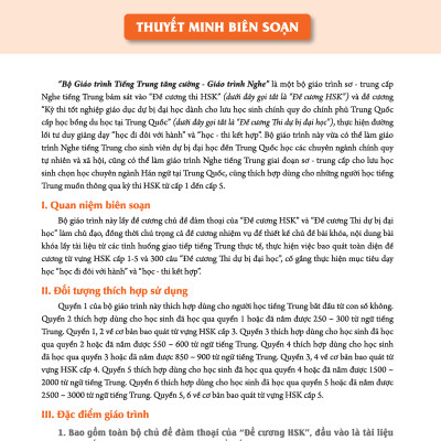 Giáo Trình Tiếng Trung Tăng Cường (Khổ Lớn - In Màu) - Giáo Trình Nghe 4 (Học Kèm Khóa Học Trực Tuyến Miễn Phí, Tặng File Nghe MP3)