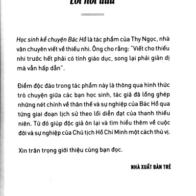 Di Sản Hồ Chí Minh - Học Sinh Kể Chuyện Bác Hồ