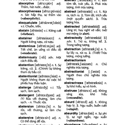 Từ Điển Anh - Việt 340.000 Mục Từ Và Định Nghĩa (Tái Bản 2022) (Bìa Cứng)