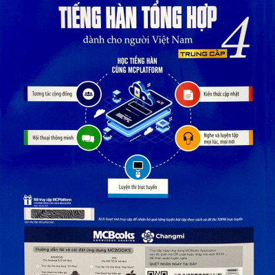 Tiếng Hàn Tổng Hợp Trung Cấp 4 (Phiên Bản Mới – Đen Trắng)