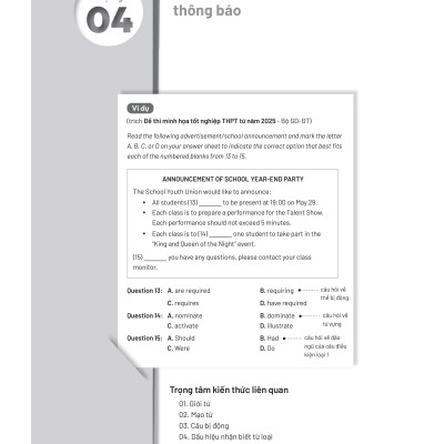 Bộ Đề Thi Thử Tốt Nghiệp THPT Môn Tiếng Anh 2025 - Bản Quyền