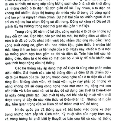 Điện Tử Ô Tô (Phần Cơ Bản) - Giáo Trình Điện Tử Ô Tô - PGS. TS. Nguyễn Vũ Quỳnh