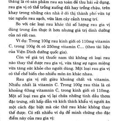 Kỹ Thuật Trồng Và Chăm Sóc Rau Gia Vị